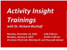 Activity Insight Training