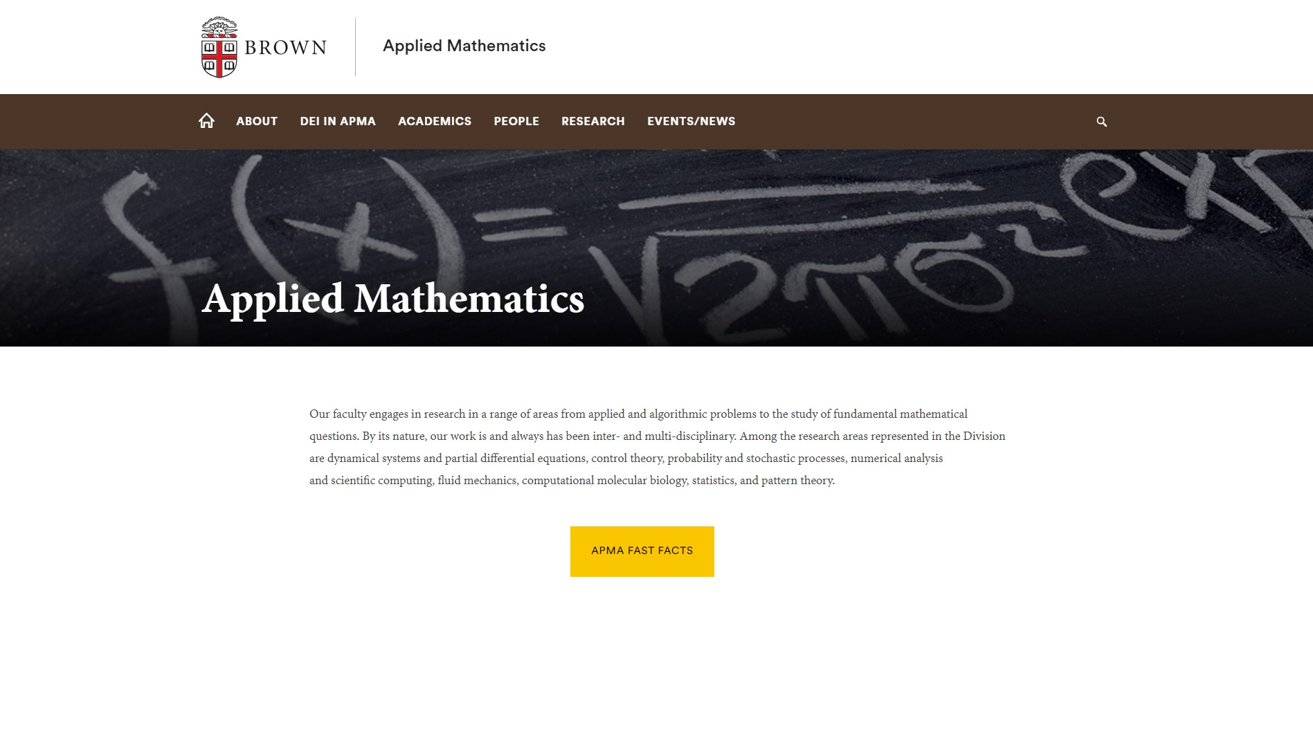 Brown University Division of Applied Mathematics Ph.D. Program Virtual Workshop