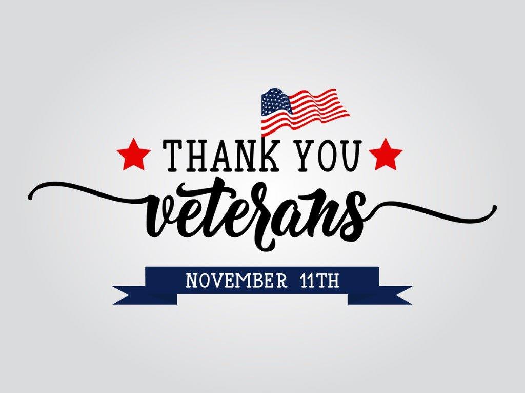 Thank you, veterans, for your service to your country. 
