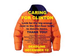 Caring for Clinton Orange Coat