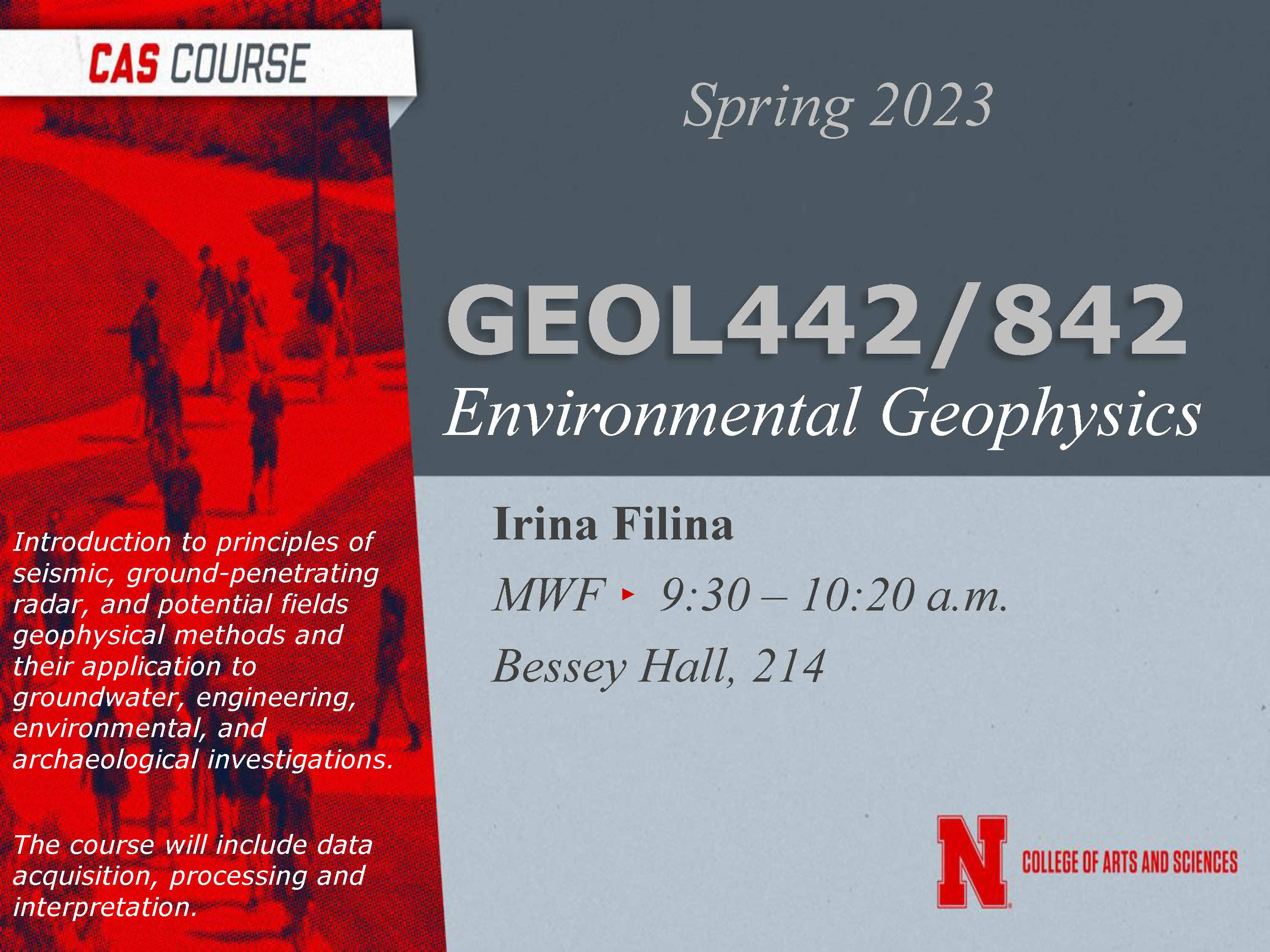 GEOL 442/842: Environmental Geophysics