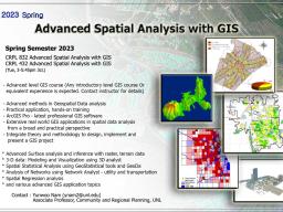 Advanced GIS Course