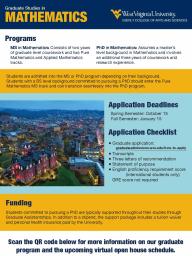 Graduate Studies in Mathematics at West Virginia University
