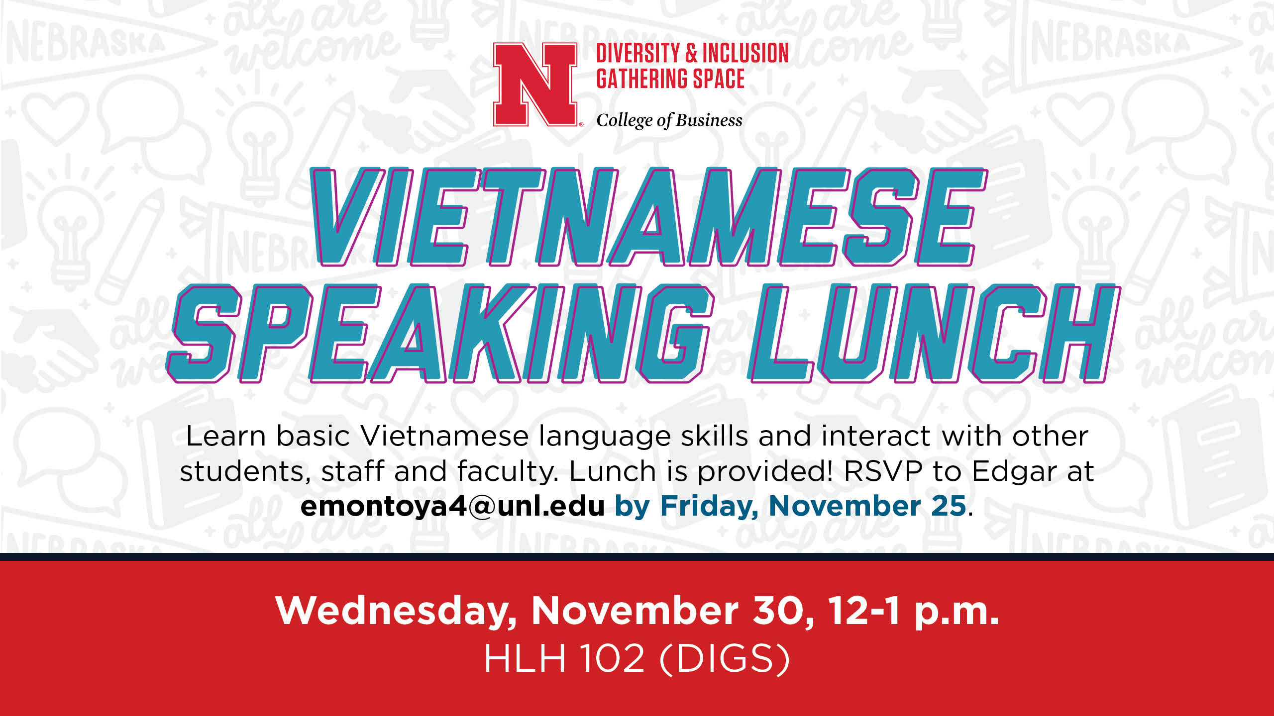 Vietnamese Speaking Lunch | November 30