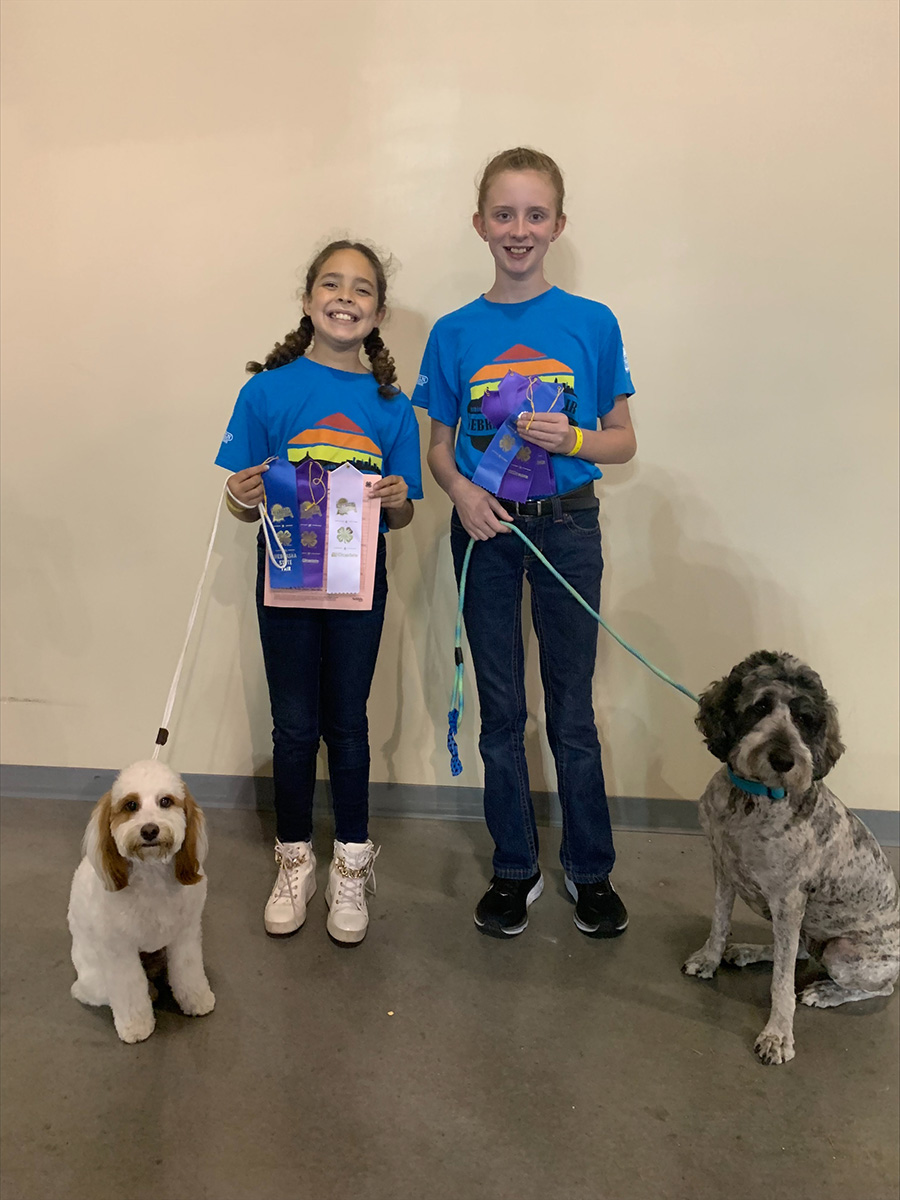 4 On the Floor members at the 2022 State 4-H Dog Show