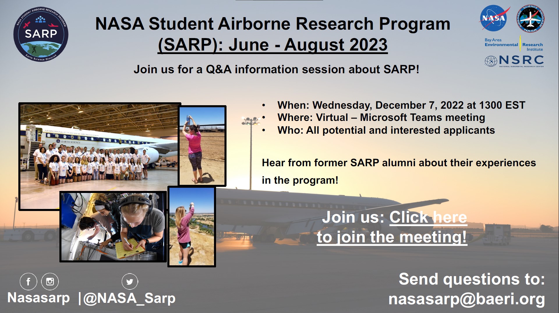NASA Student Airborne Research Program