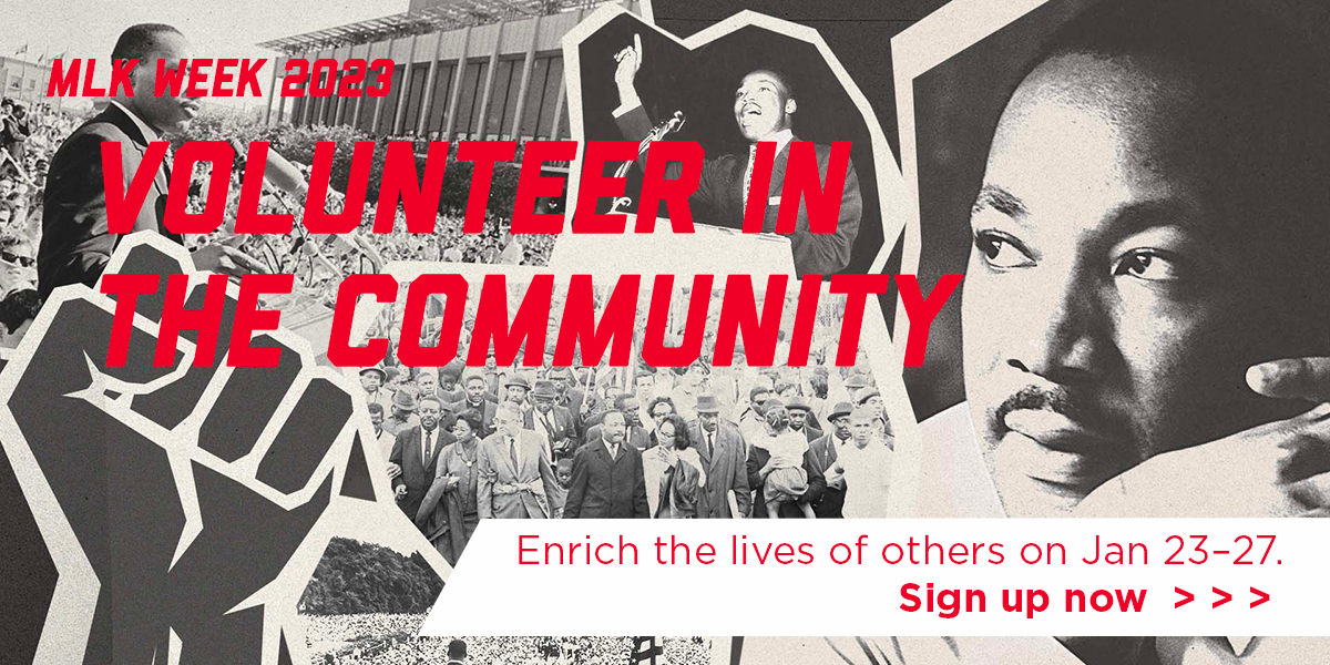 Volunteer in the community and enrich the lives of others on January 23-27, 2023. Sign up now.