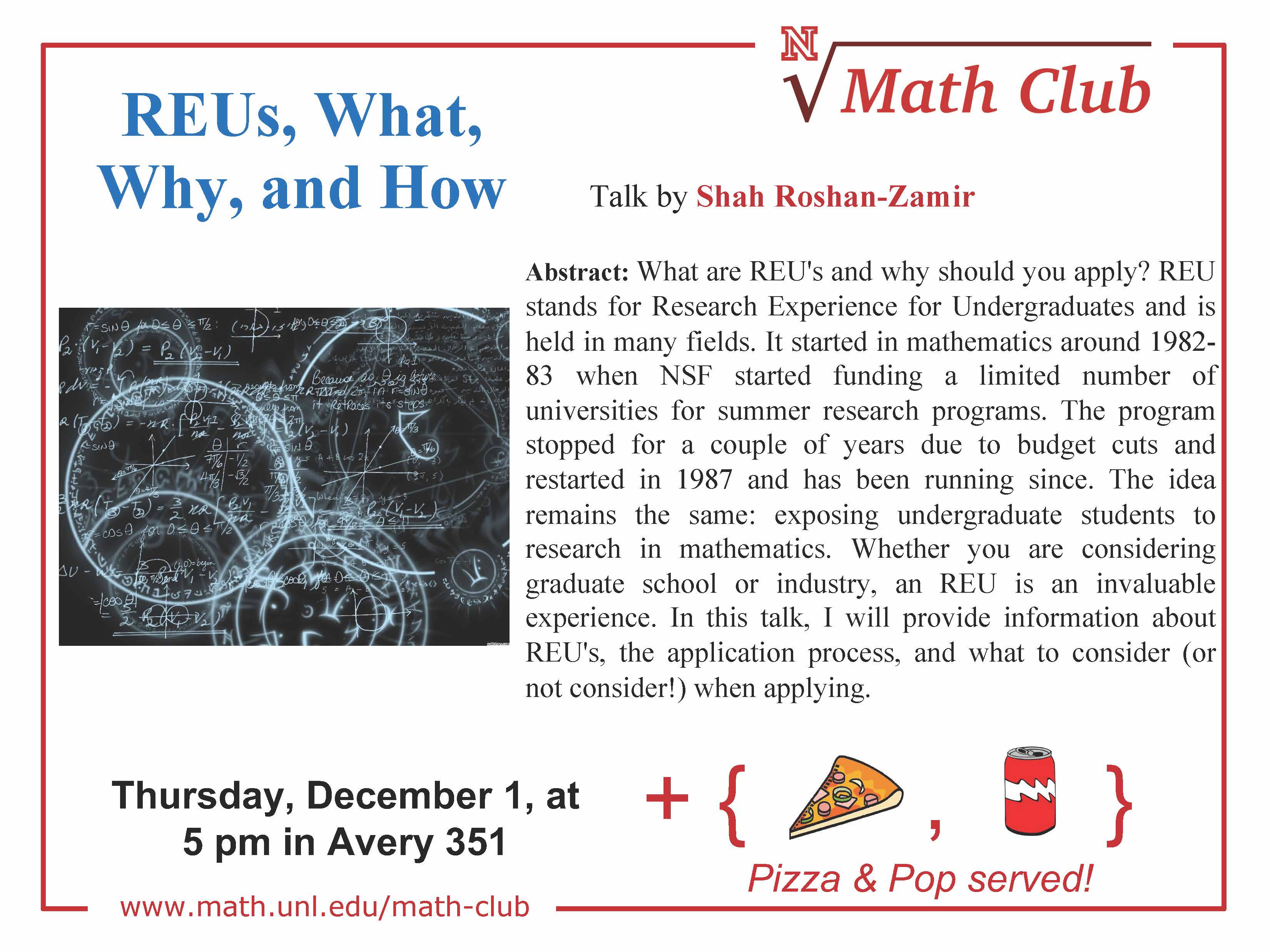 Math Club: REUs, What, Why, and How