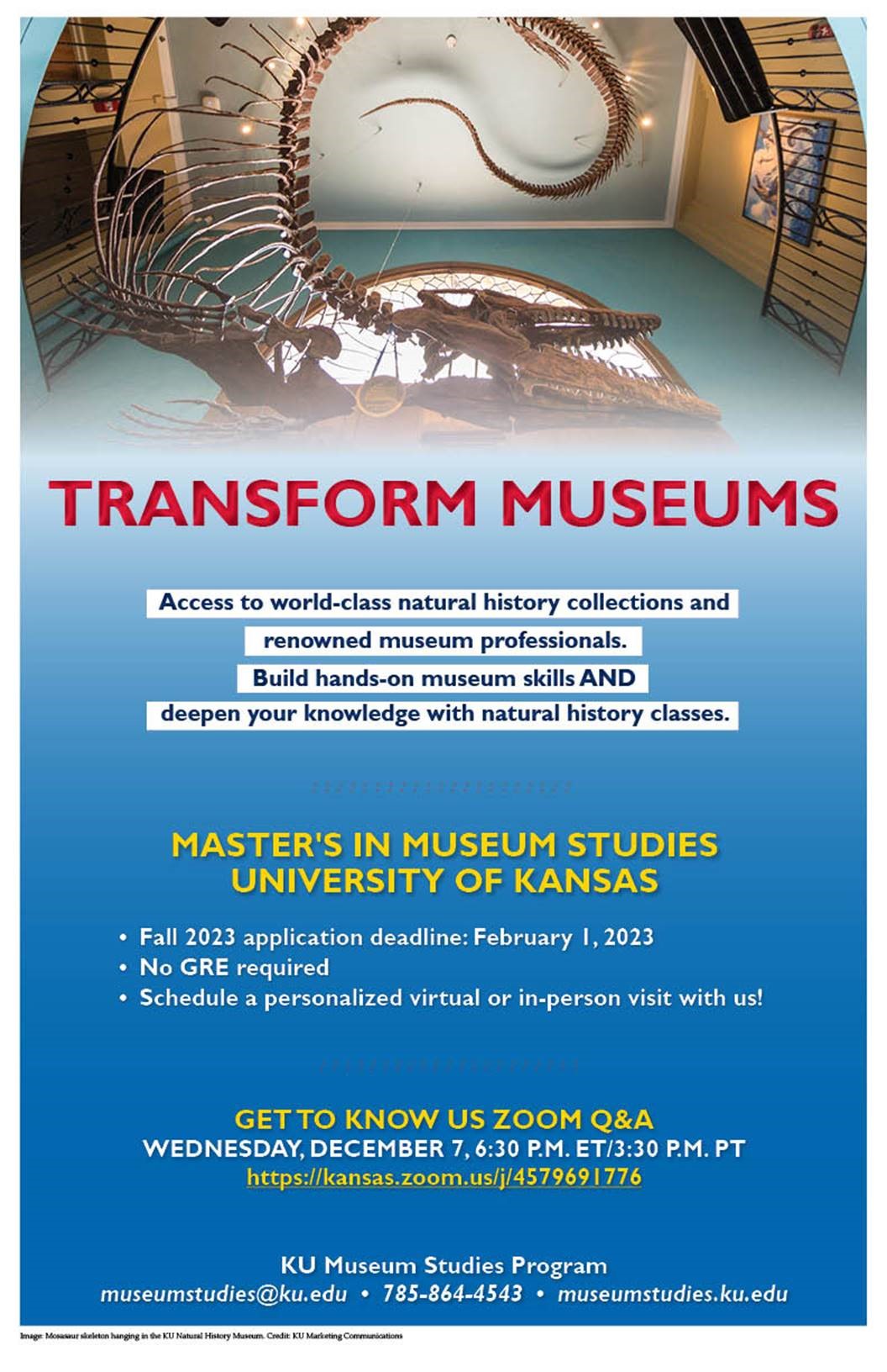 KU's Museum Studies Graduate Program