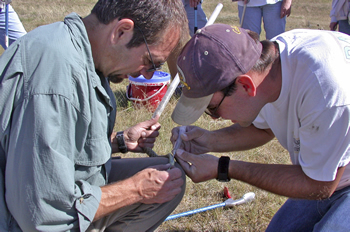 Dennis Ferraro teaches Herpetology in the field.