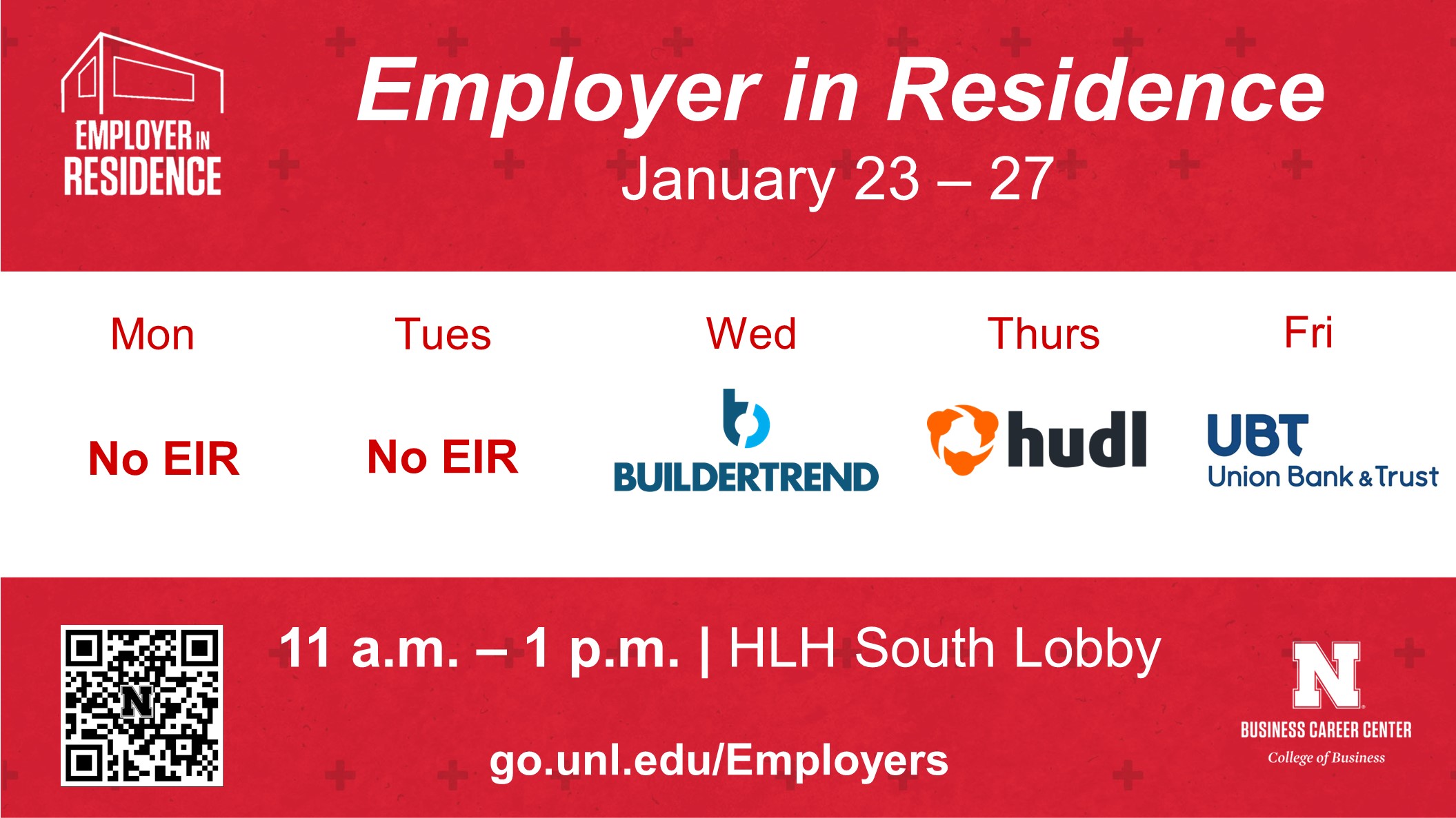 Employer in Residence | January 23-27