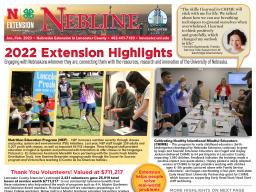 Front page of 2022 Extension Highlights print version