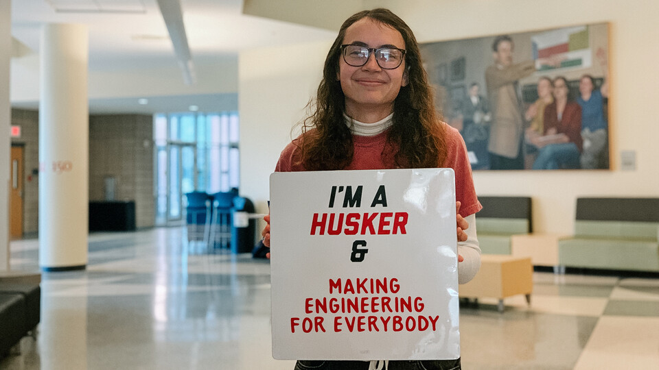 Bobbett has accumulated over 25 teaching hours as a UNL Engineering Ambassador this semester. 