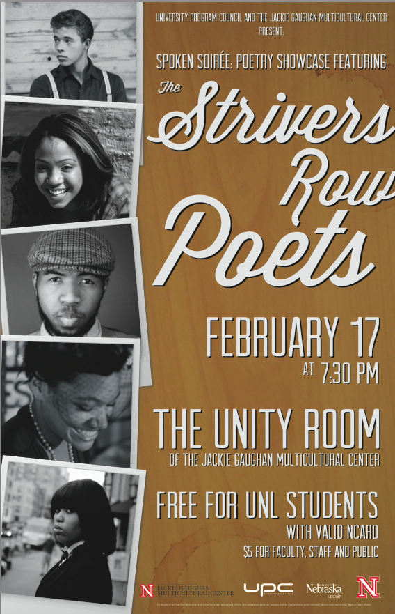 Spoken Soir e Poetry showcase features the Strivers Row Poets