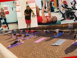Try a new fitness class during the first week of classes.