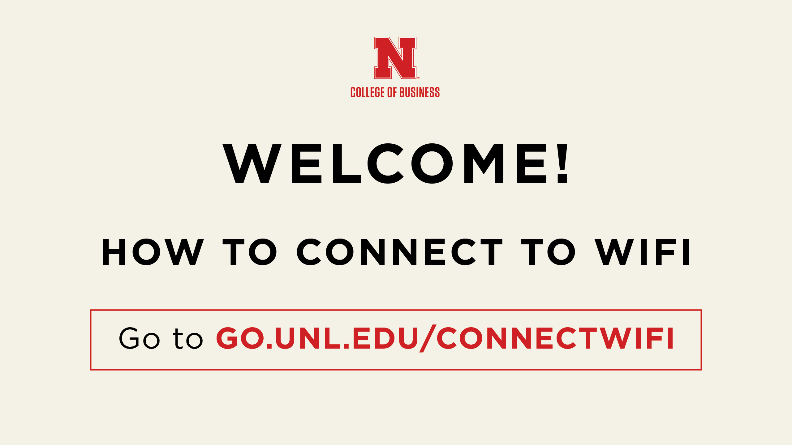 Connect to UNL's WiFi!