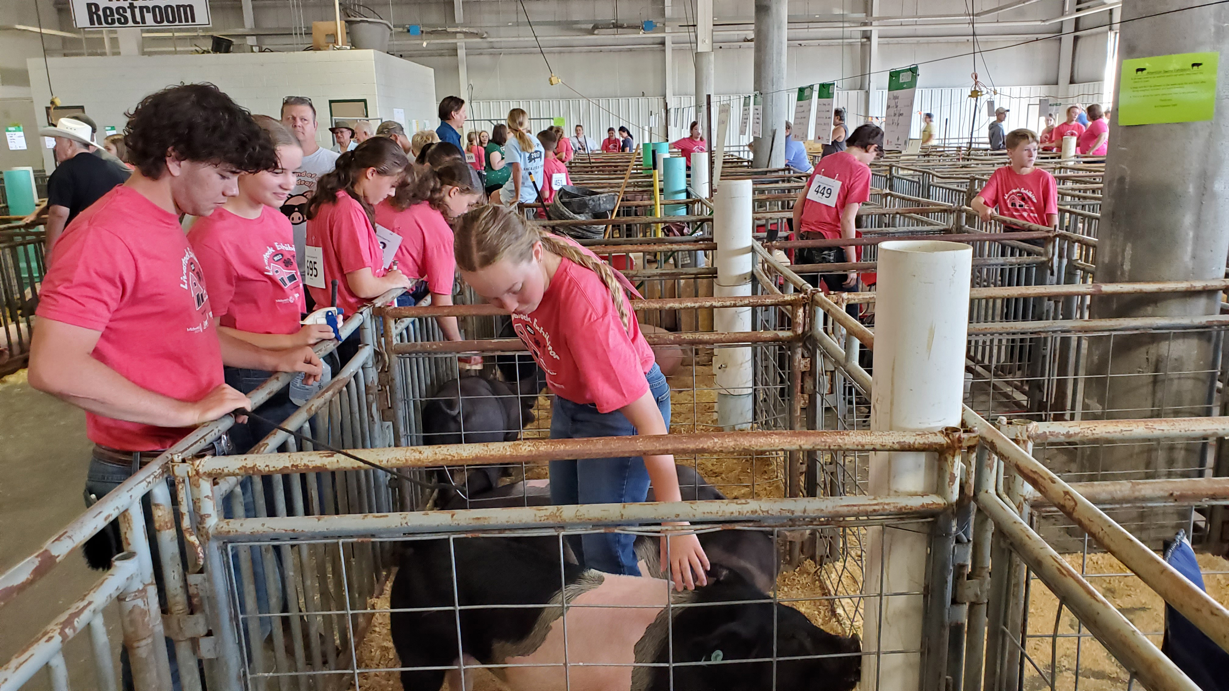 Pick-A-Pig 4-H club members at the 2022 Lancaster County Super Fair