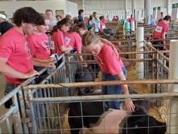 Pick-A-Pig 4-H club members at the 2022 Lancaster County Super Fair