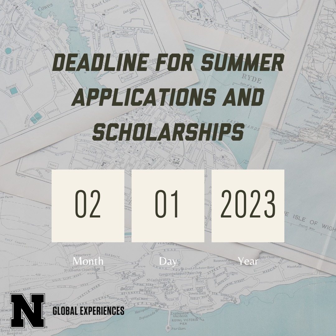 Summer Study Abroad Scholarship DUE 2/1