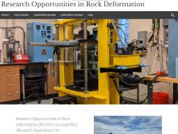 Research Opportunities in Rock Deformation