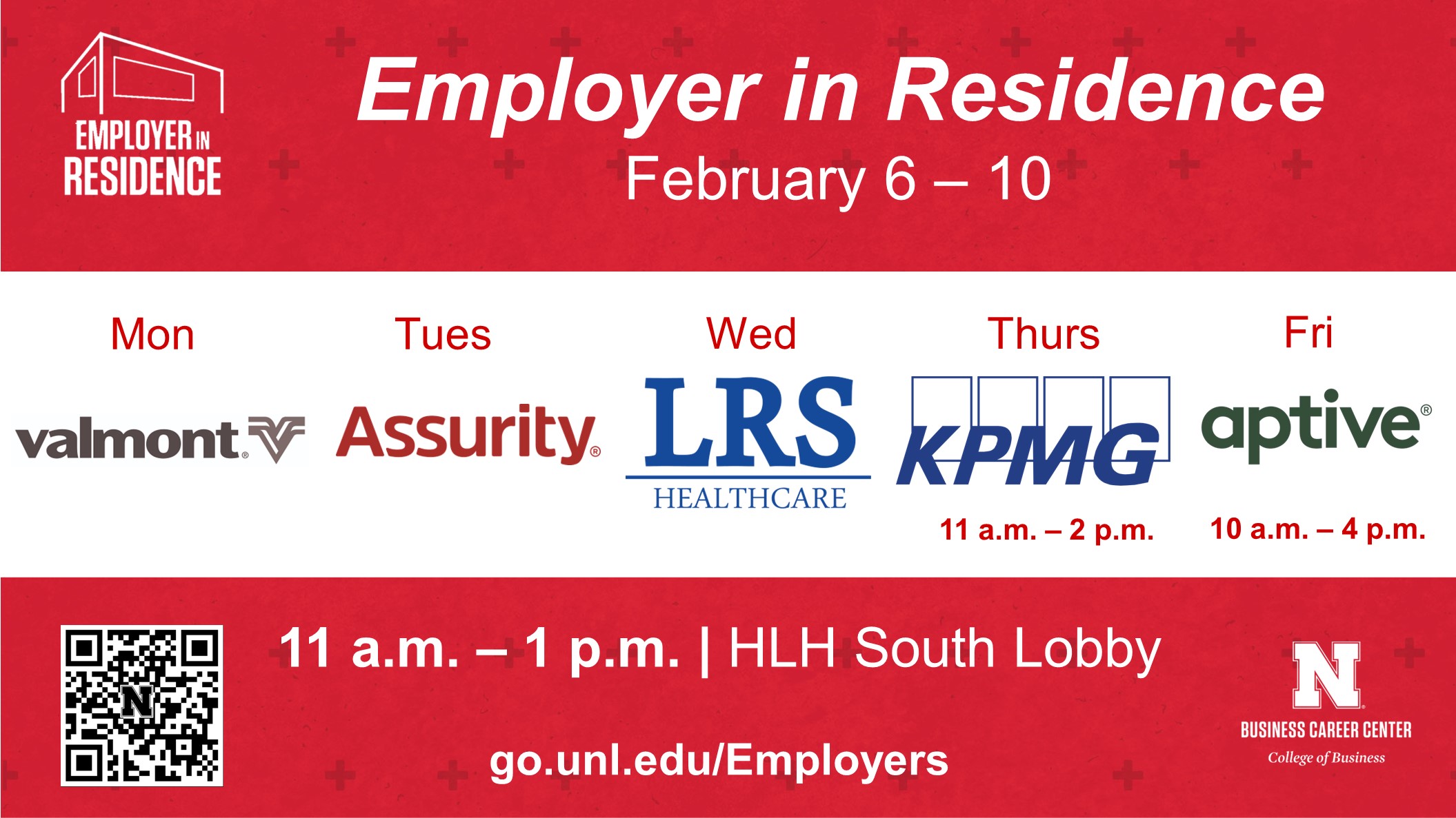 Employer in Residence | February 6-10