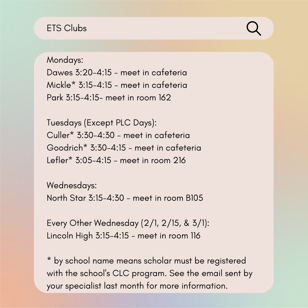 Third Quarter Clubs