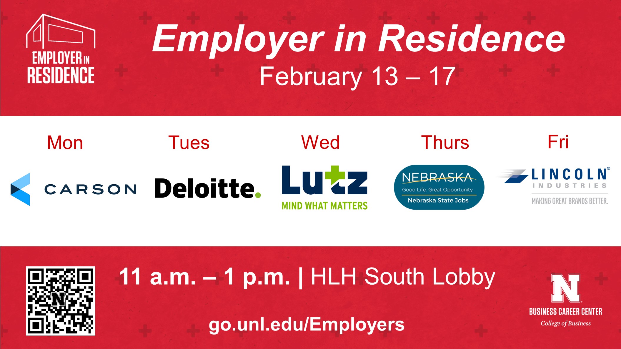 Employer in Residence | February 13-17