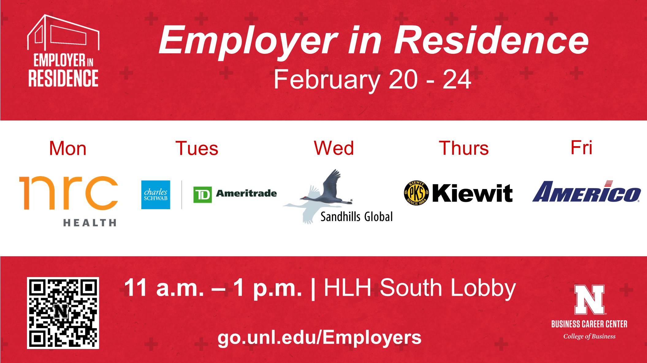 Employer in Residence | February 20-24