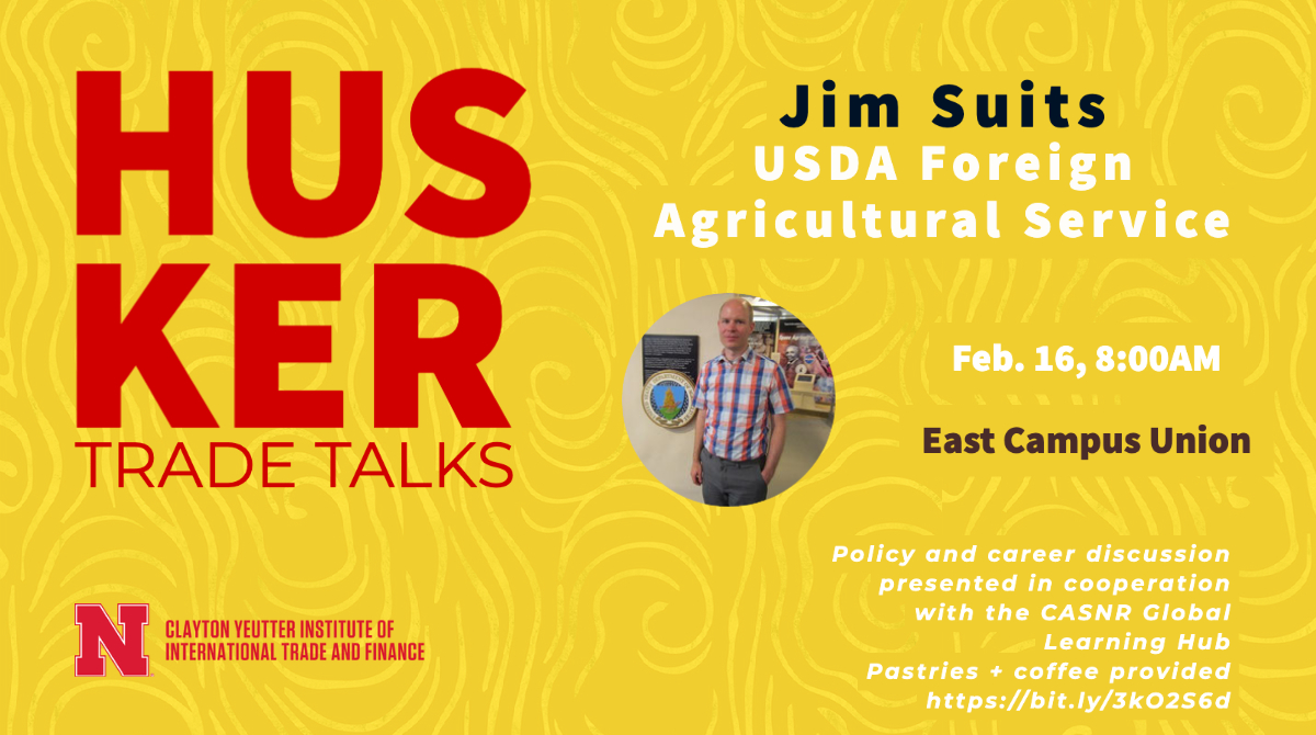 Husker Trade Talk | Thursday, Feb. 16 | 8-9am | East Campus Union, Arbor Suite