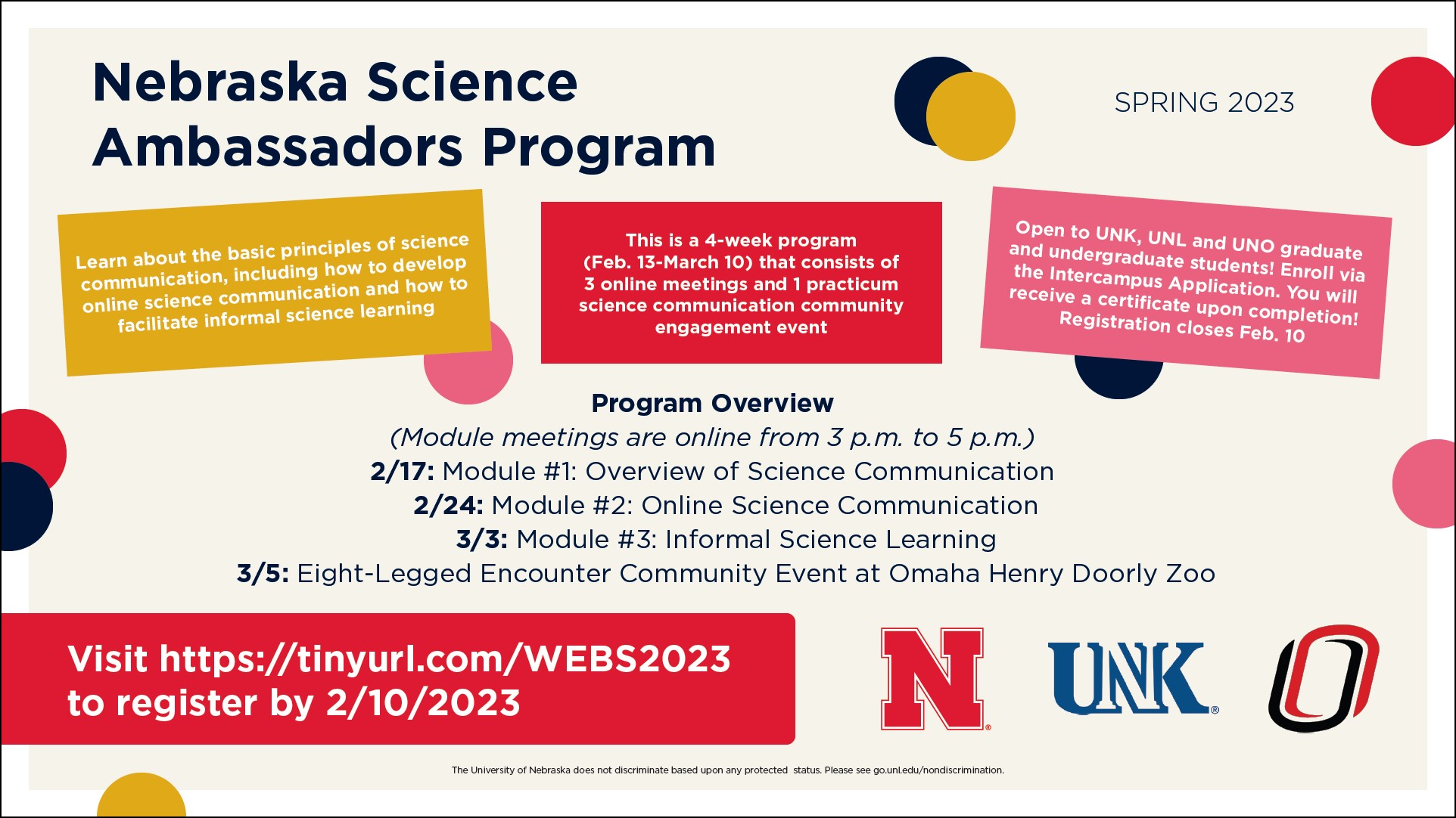 Nebraska Science Ambassadors Program