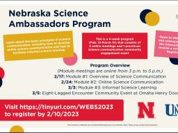 Nebraska Science Ambassadors Program
