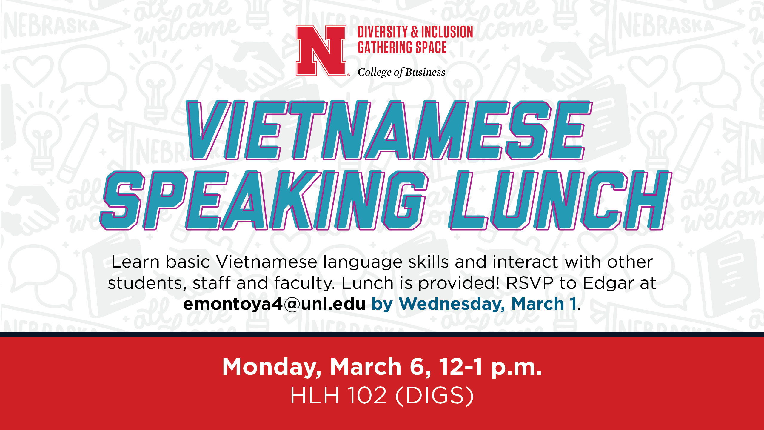 Vietnamese Speaking Lunch | DIGS HLH 102 | March 6