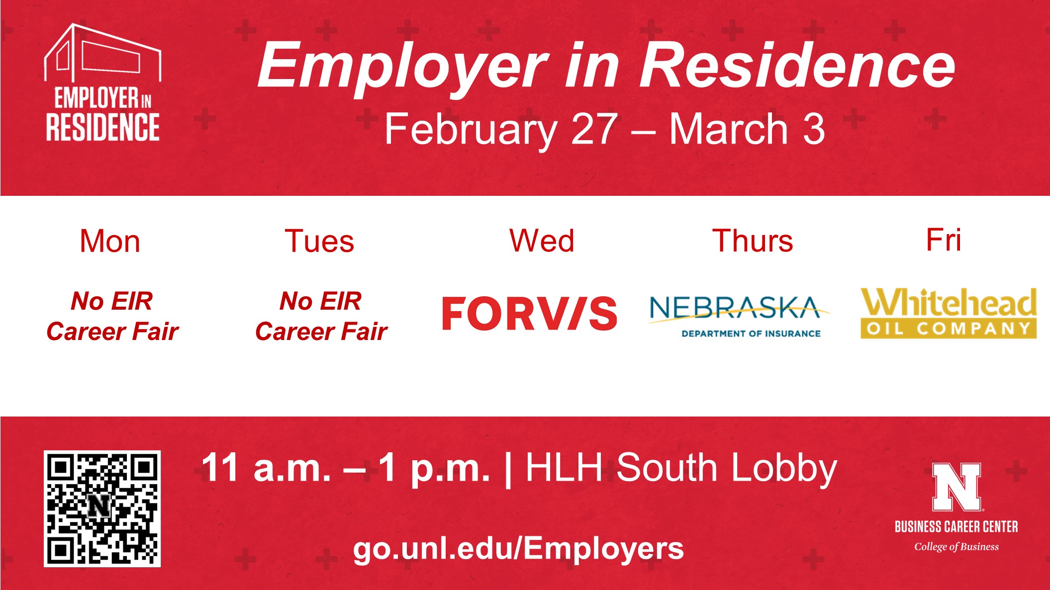 Employer in Residence | February 27-March 3