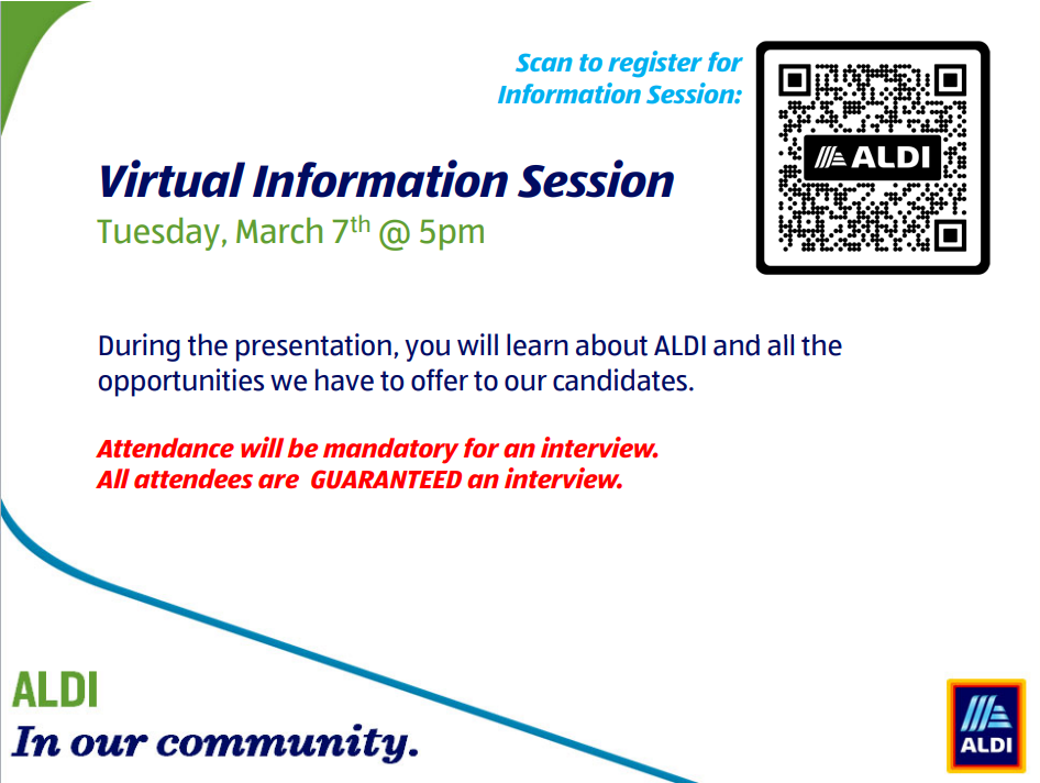 Aldi Internship | Virtual Information Session