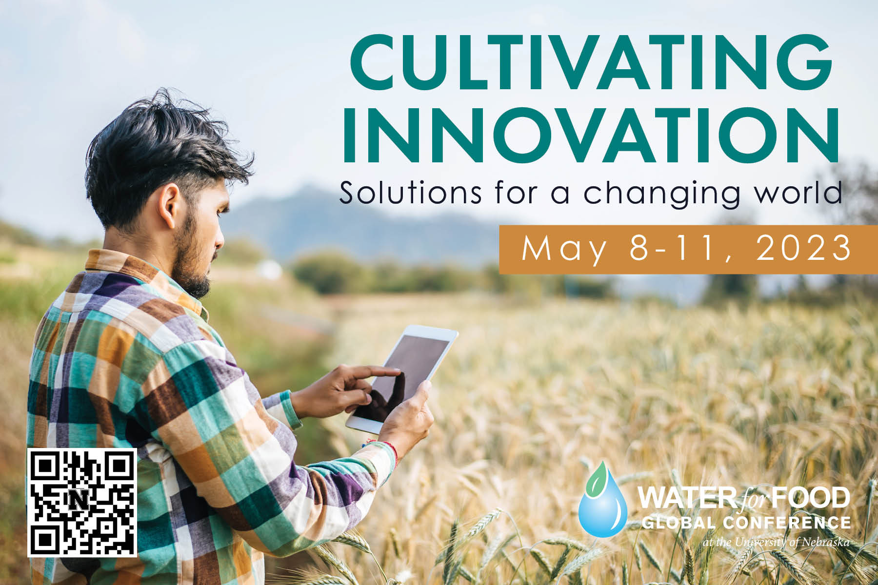 The 2023 Water for Food Global Conference will be held May 8-11. A special discount is offered for faculty, students and staff at the University of Nebraska.