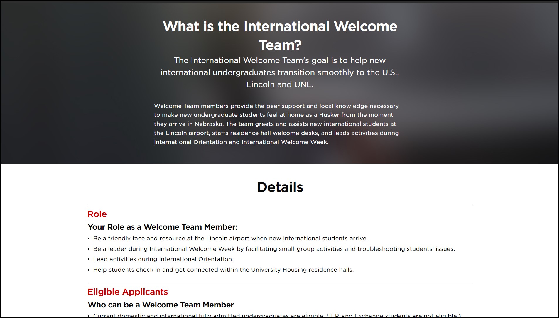 Apply for the 2023-2024 International Welcome Team!