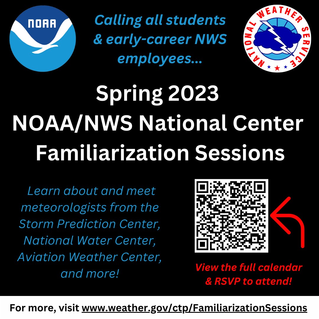 Spring 2023 NOAA/NWS National Center Familiarization Sessions