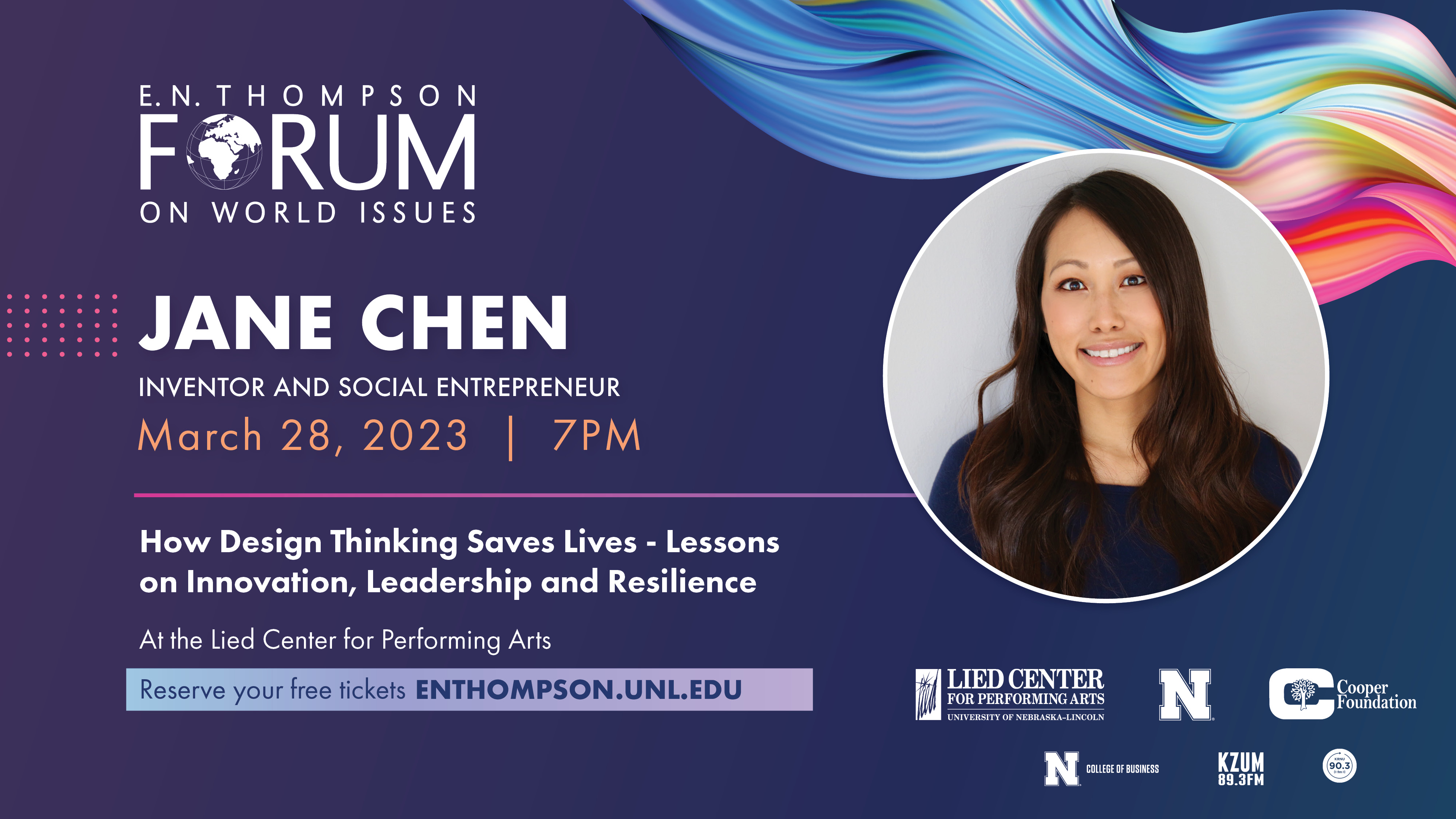 Inventor and Social Entrepreneur to Speak at University Forum |  Tuesday, March 28 at 7 p.m. 