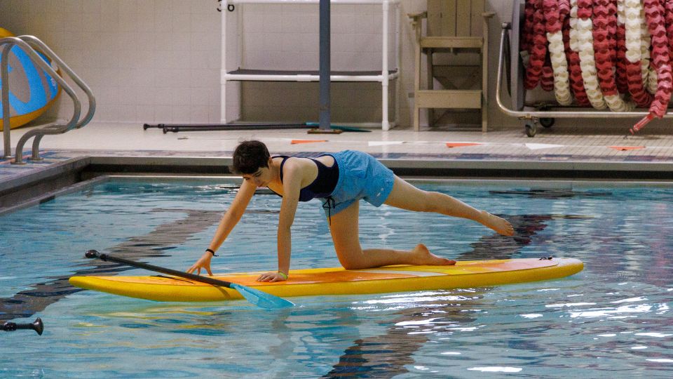 Stand Up Paddle Board Yoga is February 28 at Campus Rec Center.