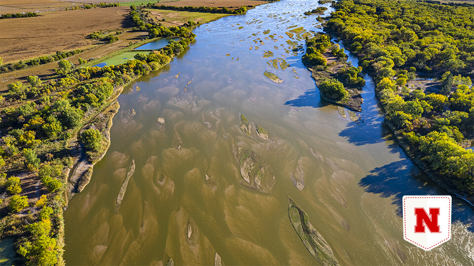 A view of the Platte River near Silver Creek, Nebraska. Craig Chandler | University Communication and Marketing