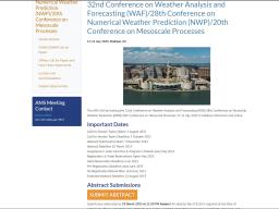 32nd Conference on Weather Analysis and Forecasting (WAF)/28th Conference on Numerical Weather Prediction (NWP)/20th Conference on Mesoscale Processes