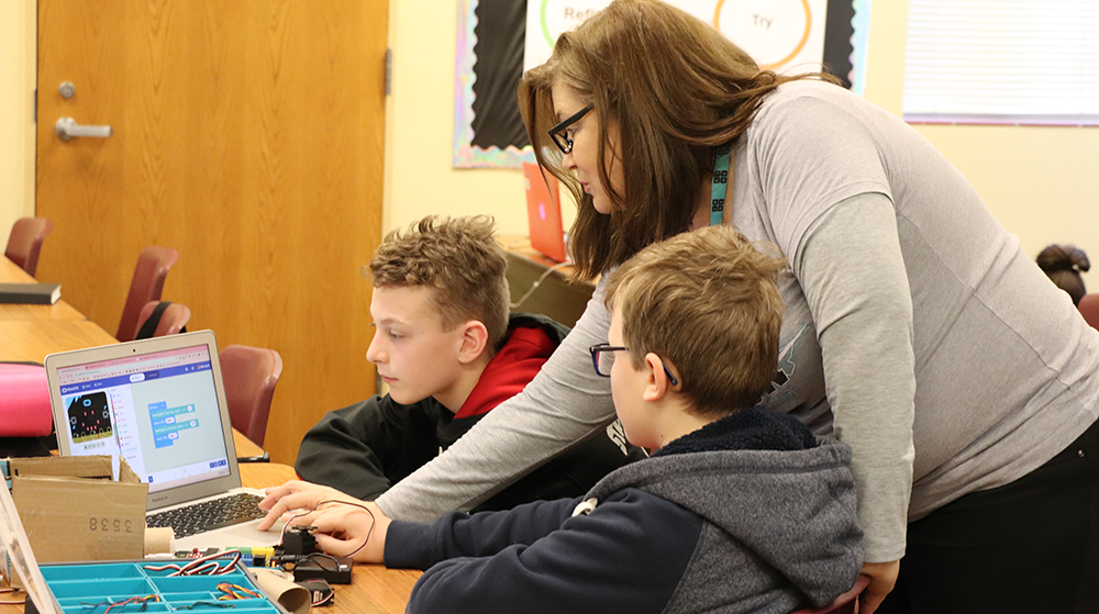 Lori Feldman of Lux Middle School (photo by Alli Davis)