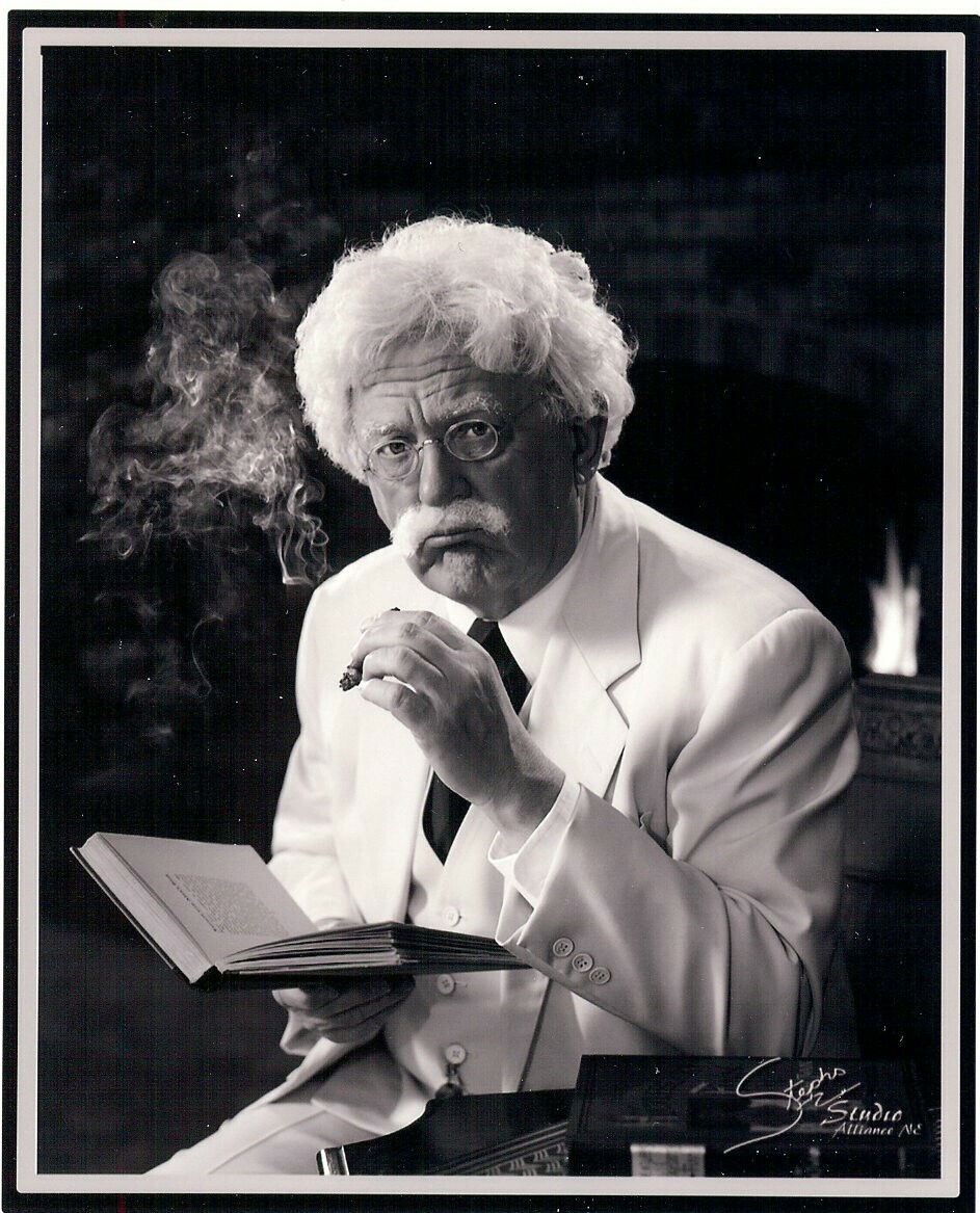 Wally Seilor as Mark Twain. Courtesy photo.