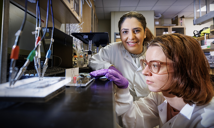 Mona Bavarian, assistant professor of chemical and biomolecular engineering at Nebraska, has received a $576,802 grant from the National Science Foundation’s Faculty Early Career Development Program to develop an advanced manufacturing platform for polyme