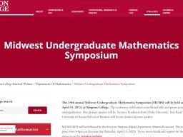 Midwest Undergraduate Mathematics Symposium