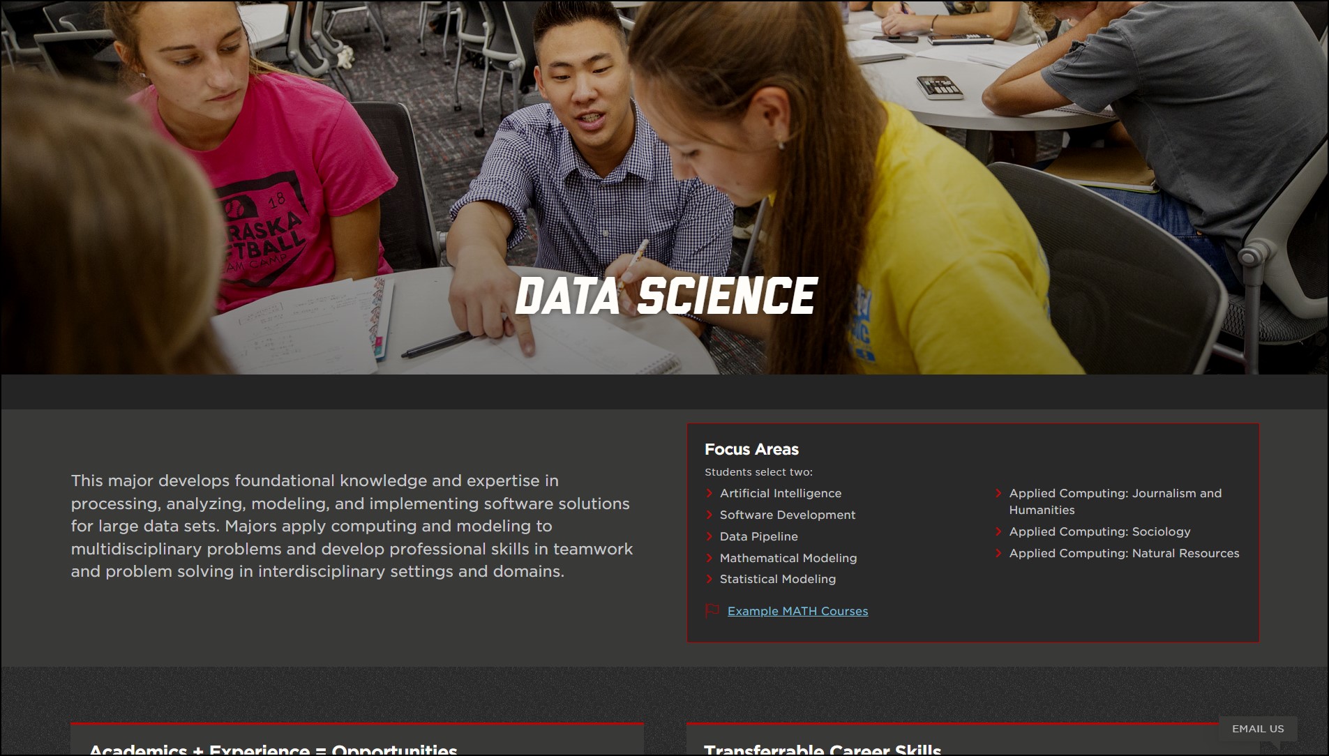 NEW: Data Science Major Starting Fall 2023, Announce