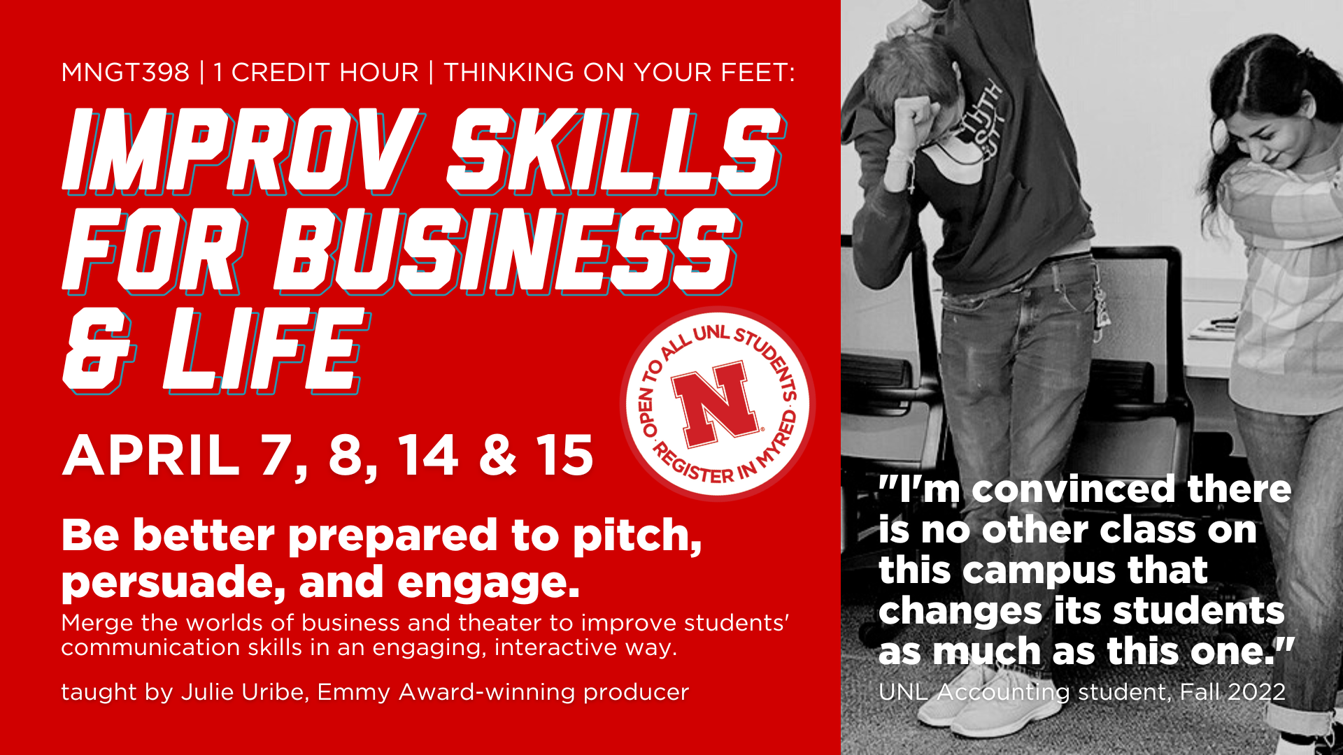 Improv Skills for Business and Life | MNGT 398