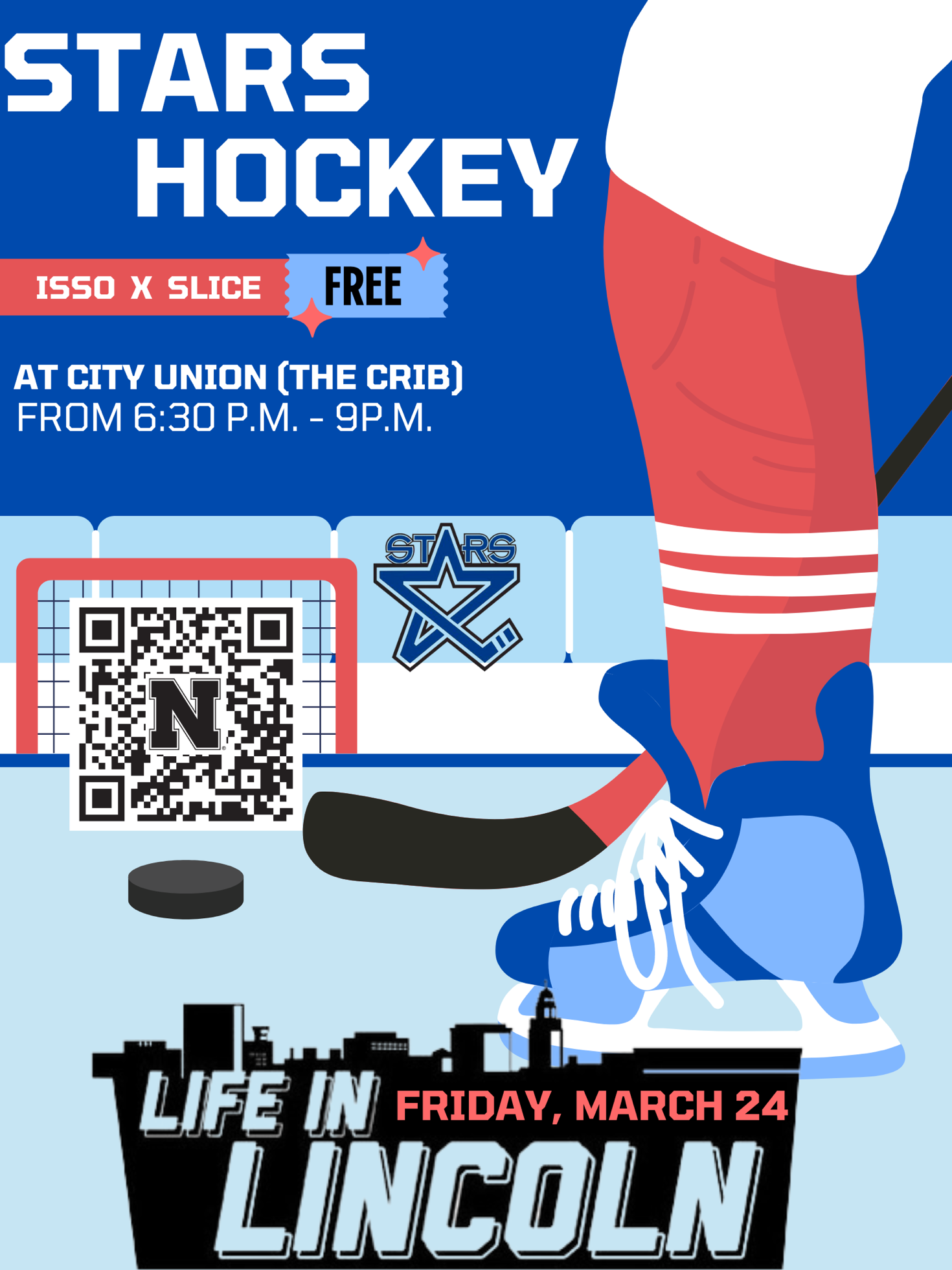 Life in Lincoln Stars Ice Hockey Game Announce University of