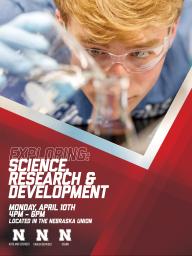 Exploring: Science, Research and Development Pathways is on April 10 from 4-5:30 p.m.