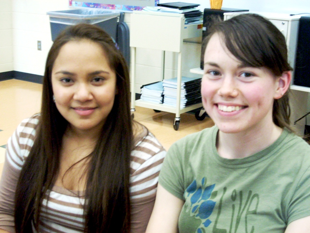 A UNL student mentor and her protégé.